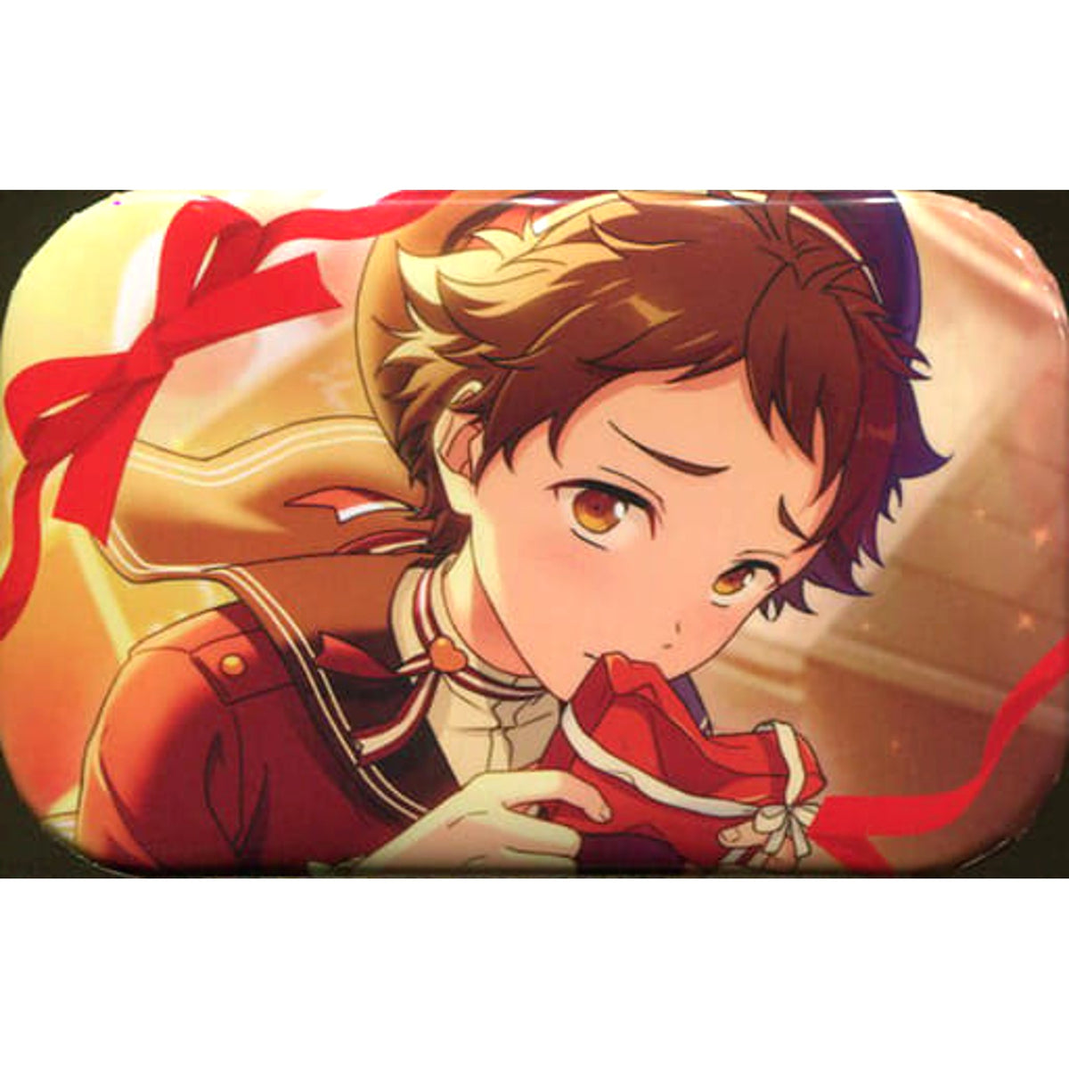 Ensemble Stars! Mitsuru Tenma Valentine Marukaku Can Badge 2017 Ver. Buttons [USED]