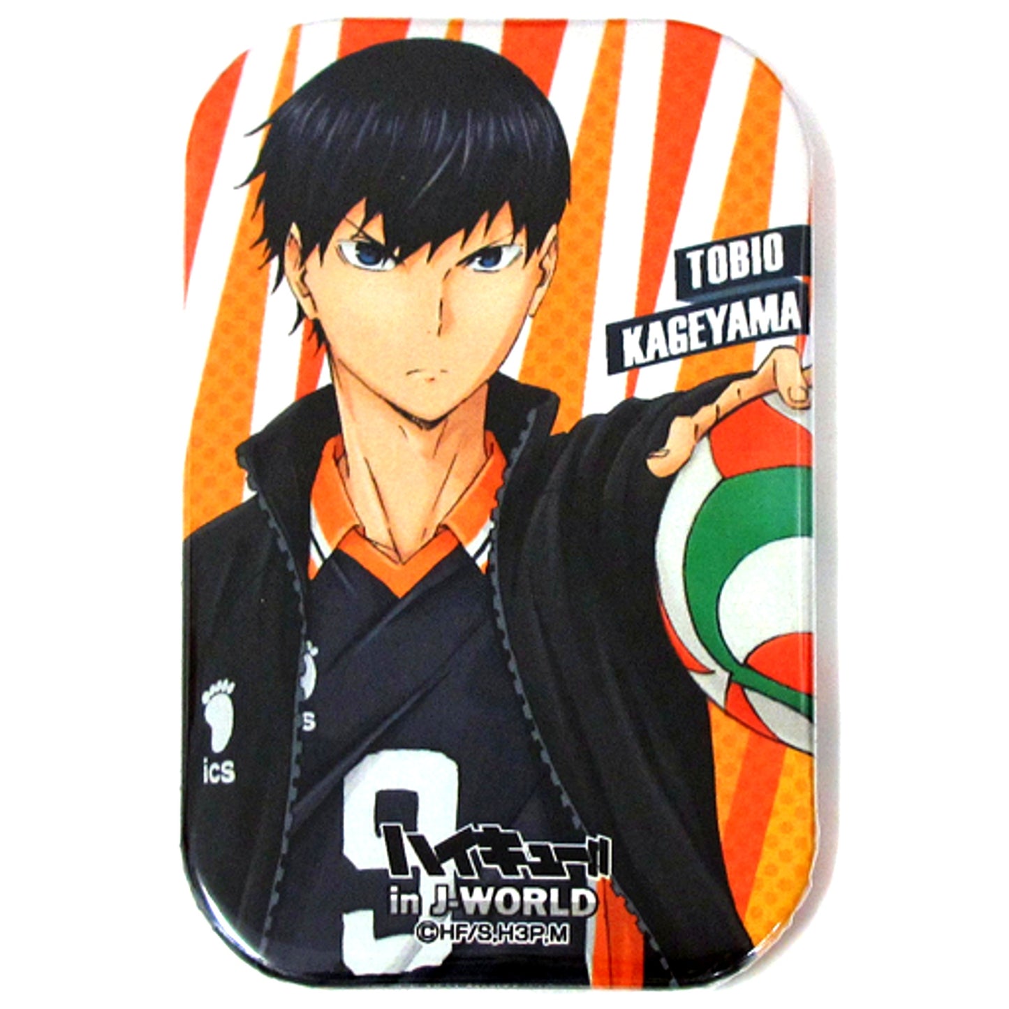 Tobio Kageyama Haikyu!! Kado Maru Button Mini Attraction Sold Out Warning Sakanoshita Store Part Time Job Experience Double Star Prize Miyagi Fes in J-WORLD TOKYO [USED]