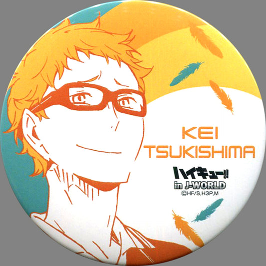Kei Tsukishima Haikyu!! 75mm Button Miyagi Fes in J-WORLD TOKYO [USED]
