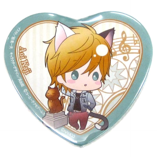 La Corda d'Oro Aoi Kaji Heart-Shaped Can Badge Collection Namja Town Limited Buttons [USED]