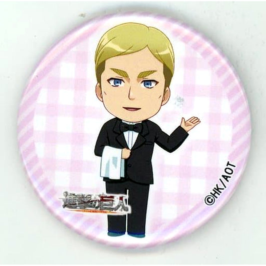 Erwin Smith Garcon Attack on Titan: The Roar of Awakening 57mm Button Charaum Cafe Limited [USED]
