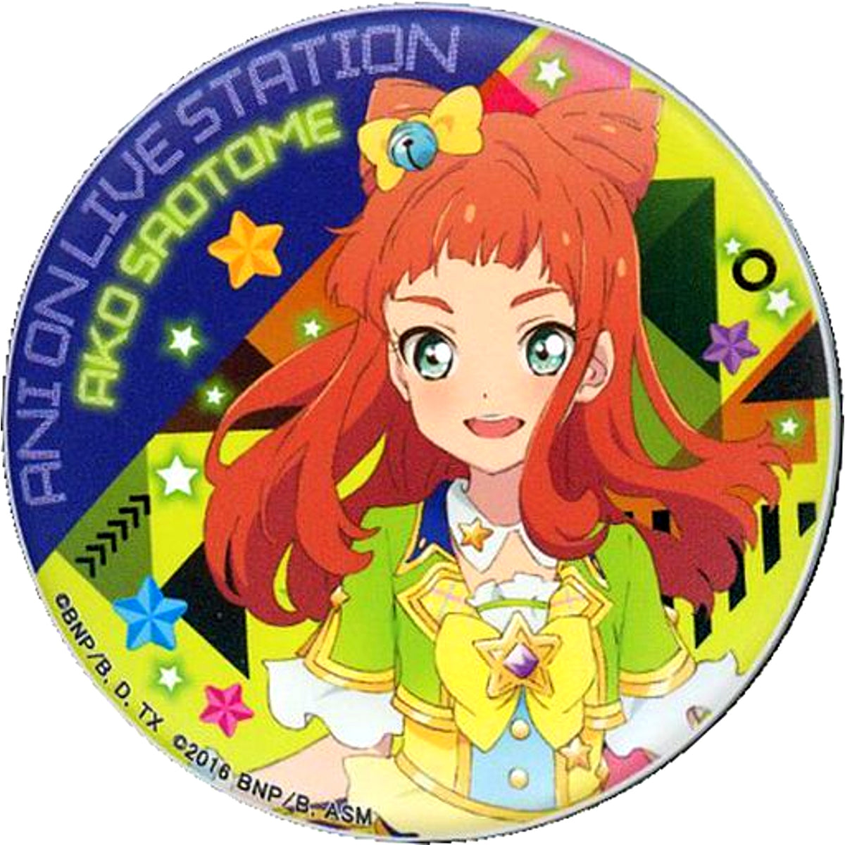 Ako Saotome Aikatsu! x AniON Station All Aikatsu Stars! Live Station 2 DJ Live Japan Tour Magnet Button 2 [USED]