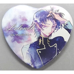 Code Geass: Lelouch of the Rebellion Lelouch Lamperouge Heart Can Badge Collection Character Pop Store Limited Buttons [USED]