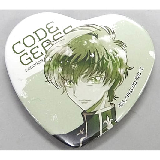Code Geass: Lelouch of the Rebellion Suzaku Kururugi Close-up Heart Can Badge Collection Character Pop Store Limited Buttons [USED]
