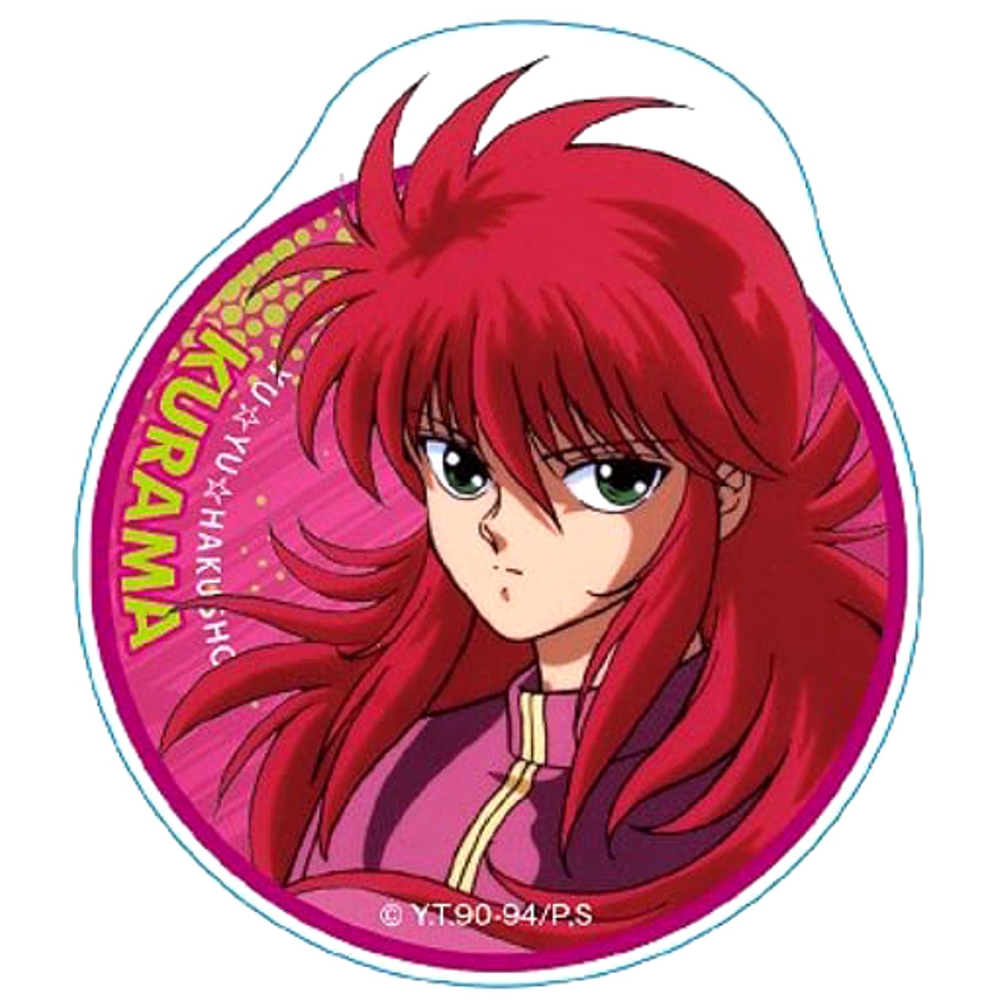 Yu Yu Hakusho Kurama Round Shape Trading Acrylic Badge Buttons [USED]