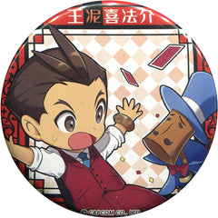 Ace Attorney Hosuke Odoroki Trading Can Badge Attraction Festa in Tokyo Tower Limited Buttons [USED]