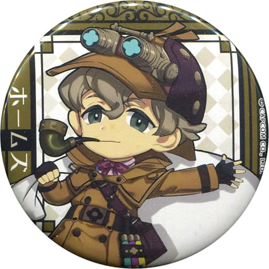The Great Ace Attorney: Adventures Sherlock Holmes Trading Can Badge Attraction Festa in Tokyo Tower Limited Buttons [USED]