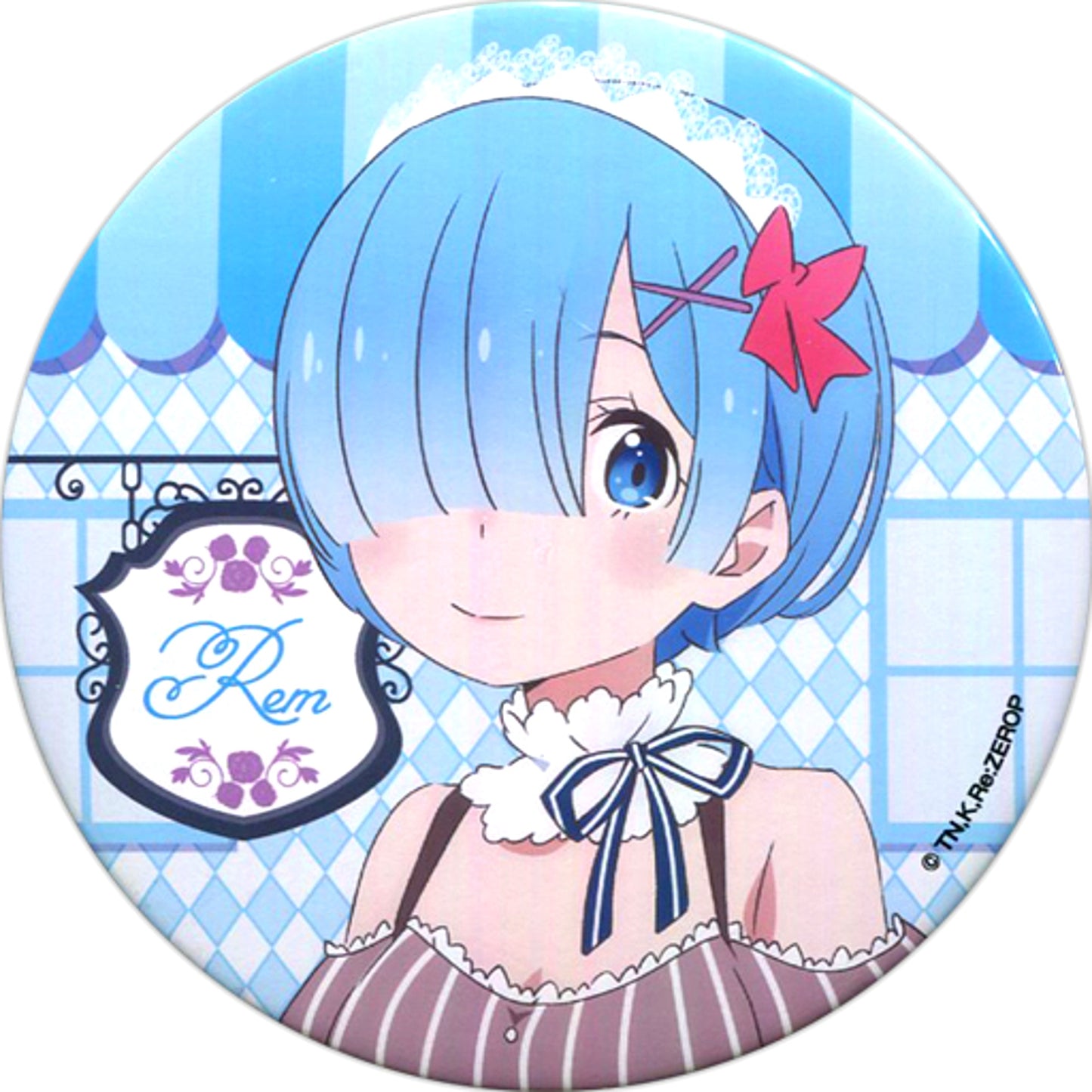 Rem Maid Ver. Sega Collabo Cafe Re:ZERO Starting Life in Another World Vol.1 Button [USED]