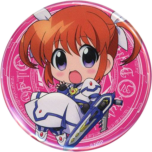 Nanoha Takamachi Magical Girl Lyrical Nanoha Reflection SD Character Button 5th Week Visitors Gift [USED]