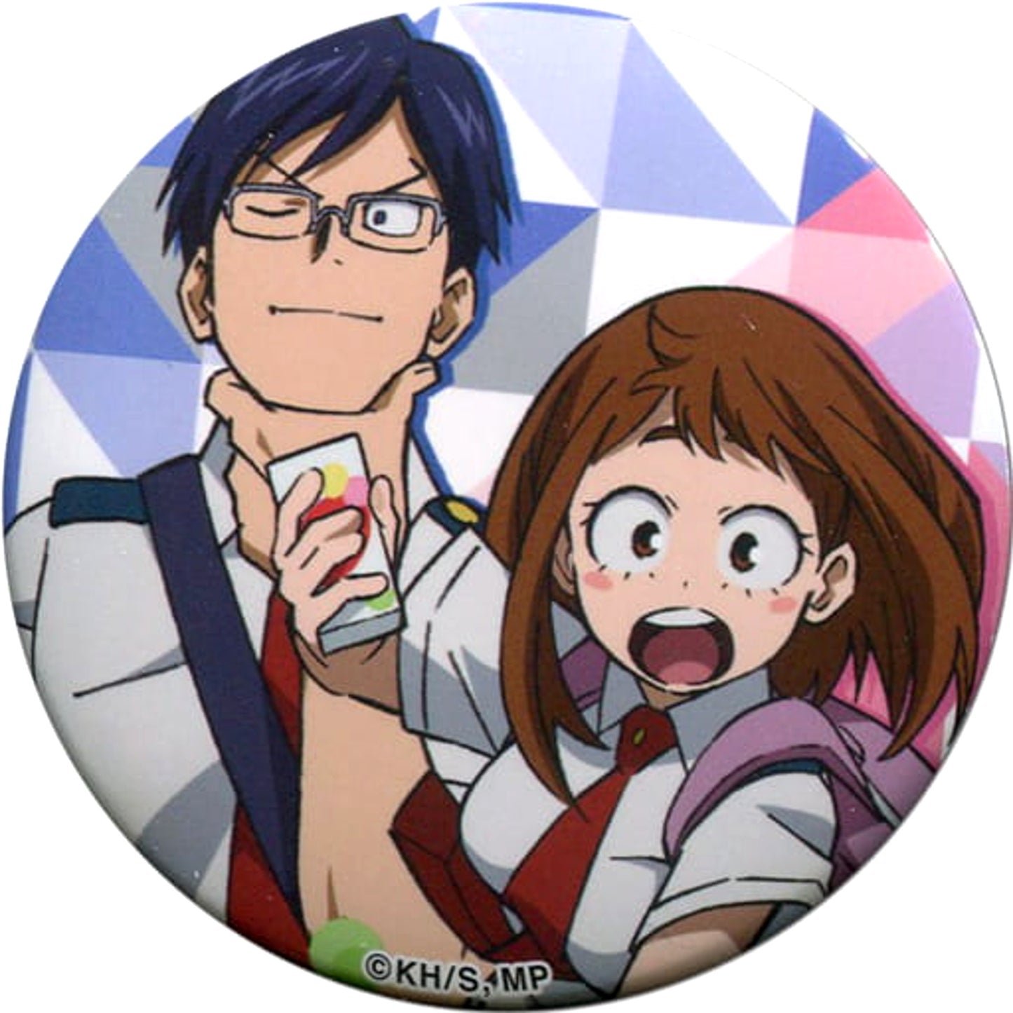 My Hero Academia Tenya Iida Ochaco Uraraka Character Badge Collection Buttons [USED]