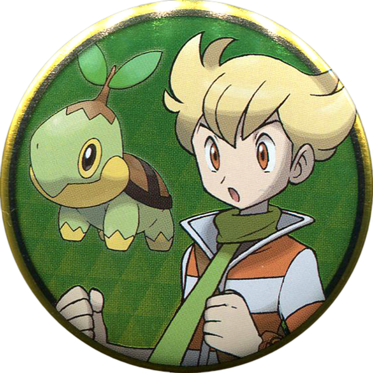 Rival Turtwig Pokemon Button Collection Sinnoh Pokemon Center Limited [USED]