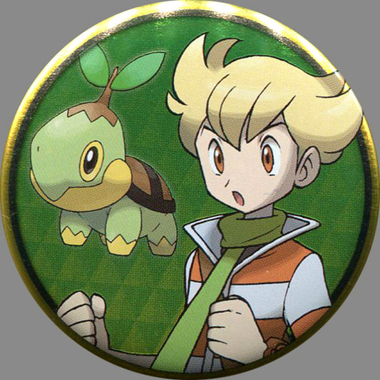 Rival Turtwig Pokemon Button Collection Sinnoh Pokemon Center Limited [USED]