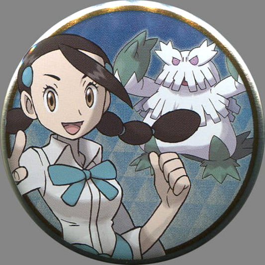 Pokemon Candice Abomasnow Can Badge Collection Sinnoh Edition Pokemon Center Limited Buttons [USED]