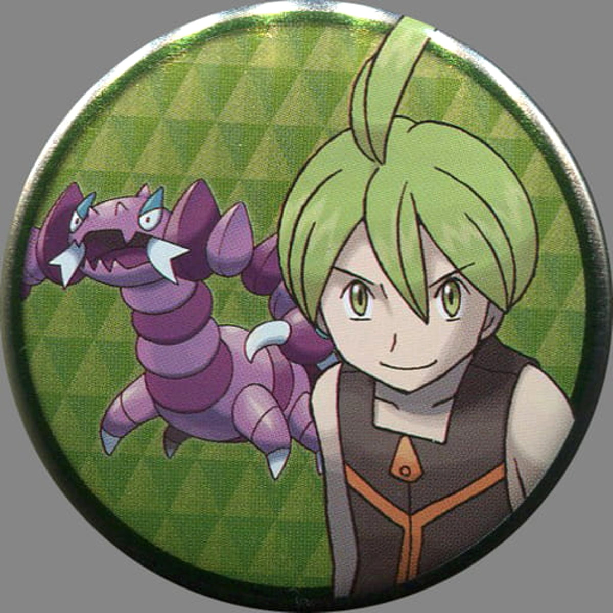 Pokemon Aaron Drapion Can Badge Collection Sinnoh Edition Pokemon Center Limited Buttons [USED]