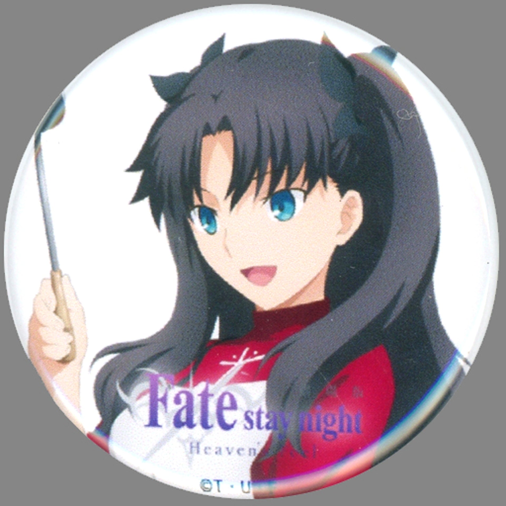 Rin Tohsaka Fate/stay night Heavens Feel x ufotable cafe Lottery Button [USED]
