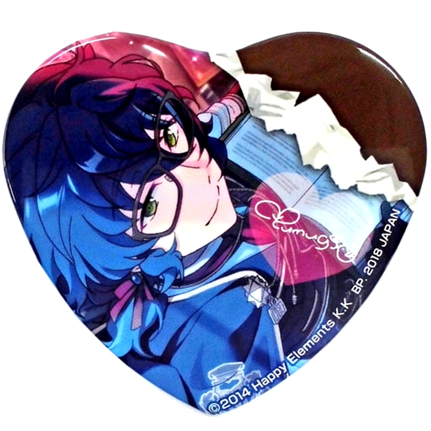 Tsumugi Aoba Switch Ichiban Cafe Ensemble Stars - Heart-Pounding Chocolat Party - Heart Badge Part 2 [USED]