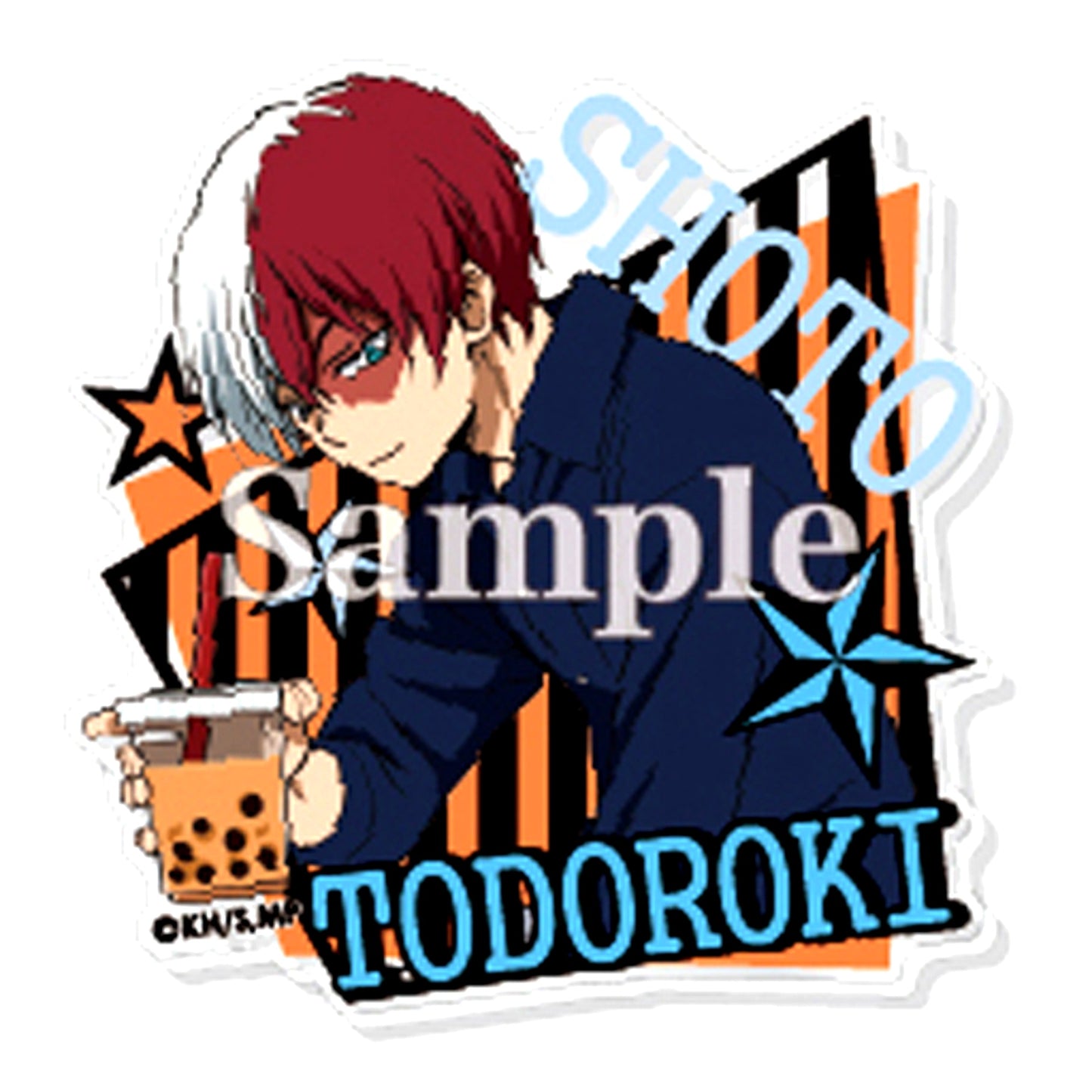 Shoto Todoroki Drink My Hero Academia Acrylic Button Collection [USED]