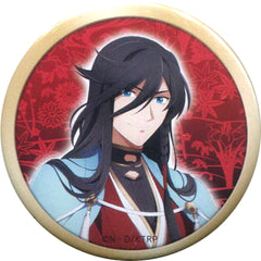 Katsugeki Touken Ranbu Izuminokami Kanesada Newly Drawn Visual Can Badge Tokushima Castle Museum Tekkaryoran Original Art Exhibition: Tatakai wa Tsuzuku Dokomademo na. Limited Buttons [USED]