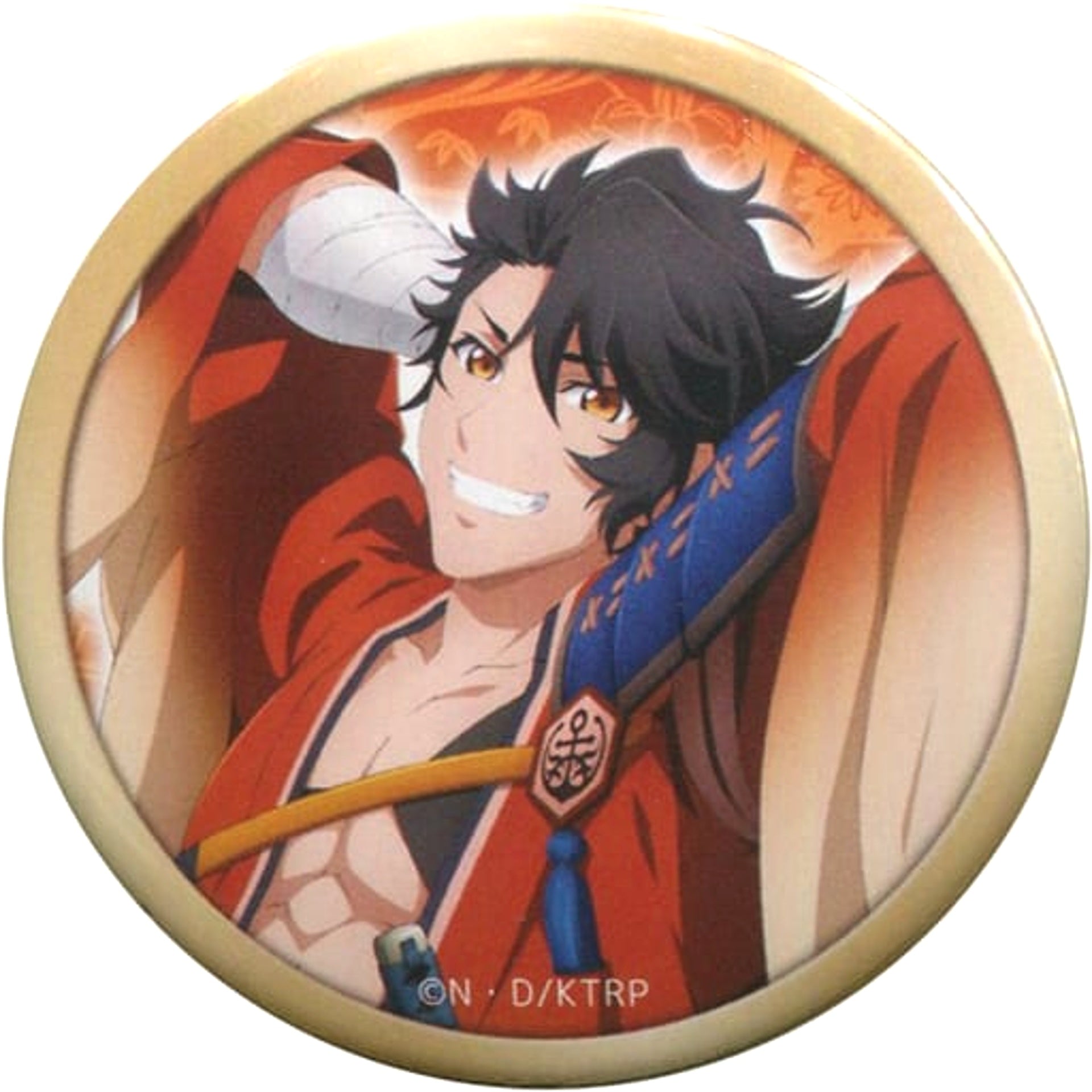 Mutsunokami Yoshiyuki Katsugeki Touken Ranbu Newly Drawn Visual Badge Tekkaryoran Original Art Exhibition at Tokushima Castle Museum: Tatakai wa Tsuzuku Dokomademo na. Limited [USED]