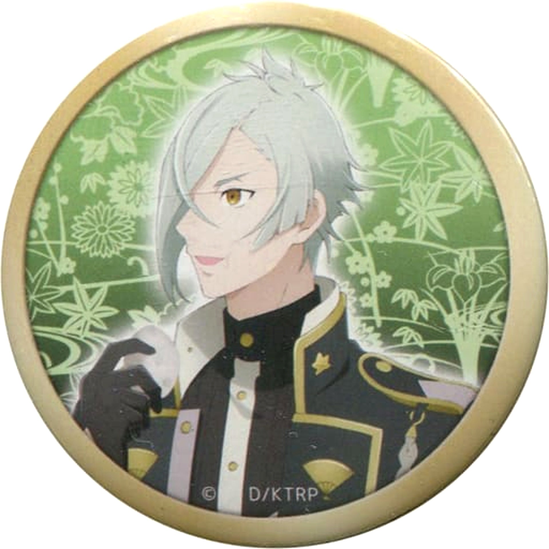 Katsugeki Touken Ranbu Hizamaru Newly Drawn Visual Badge Tekkaryoran Original Art Exhibition at Tokushima Castle Museum: Tatakai wa Tsuzuku Dokomademo na. Limited Buttons [USED]