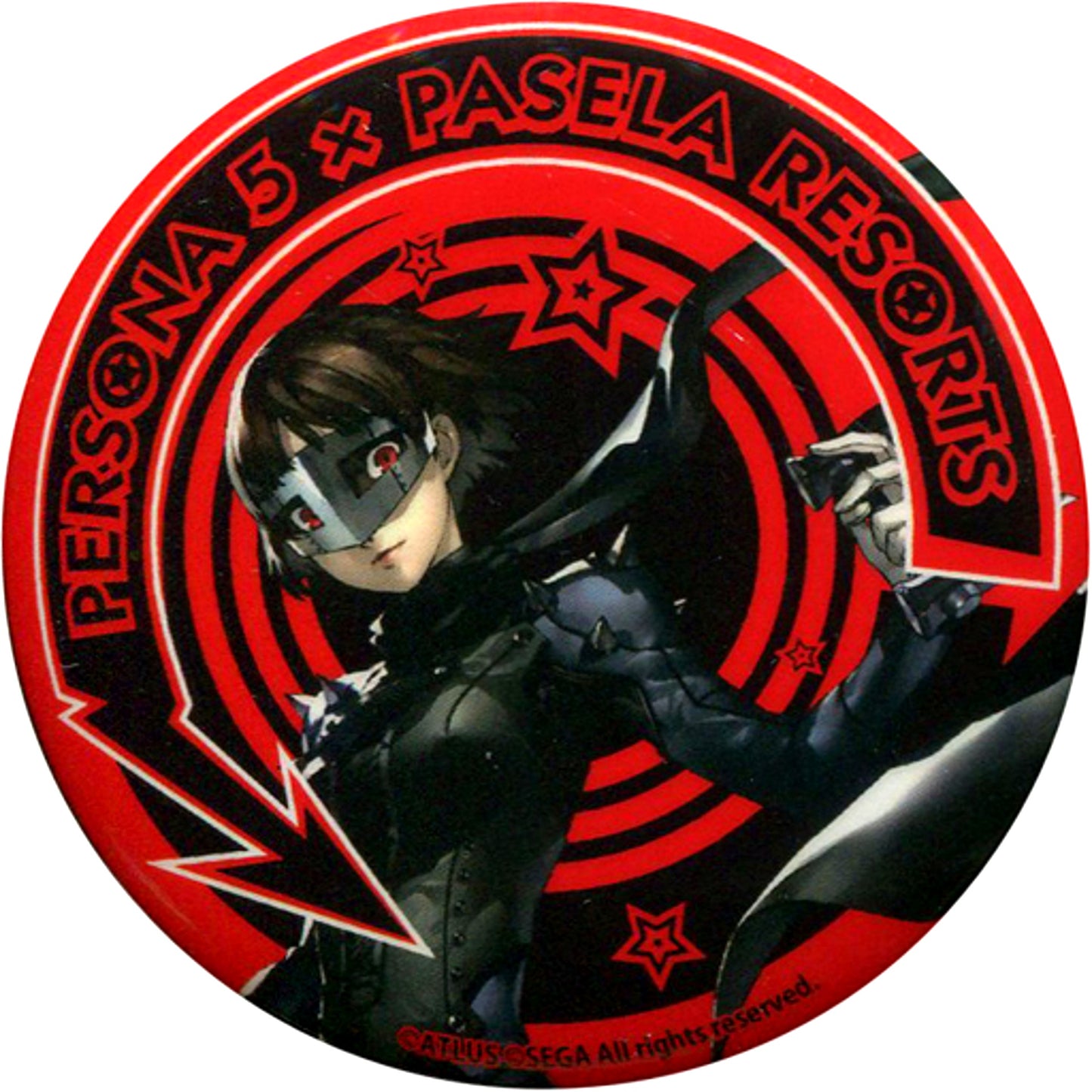 Makoto Niijima Queen Persona 5 Original Button Menu Order Bonus PASELA RESORTS [USED]
