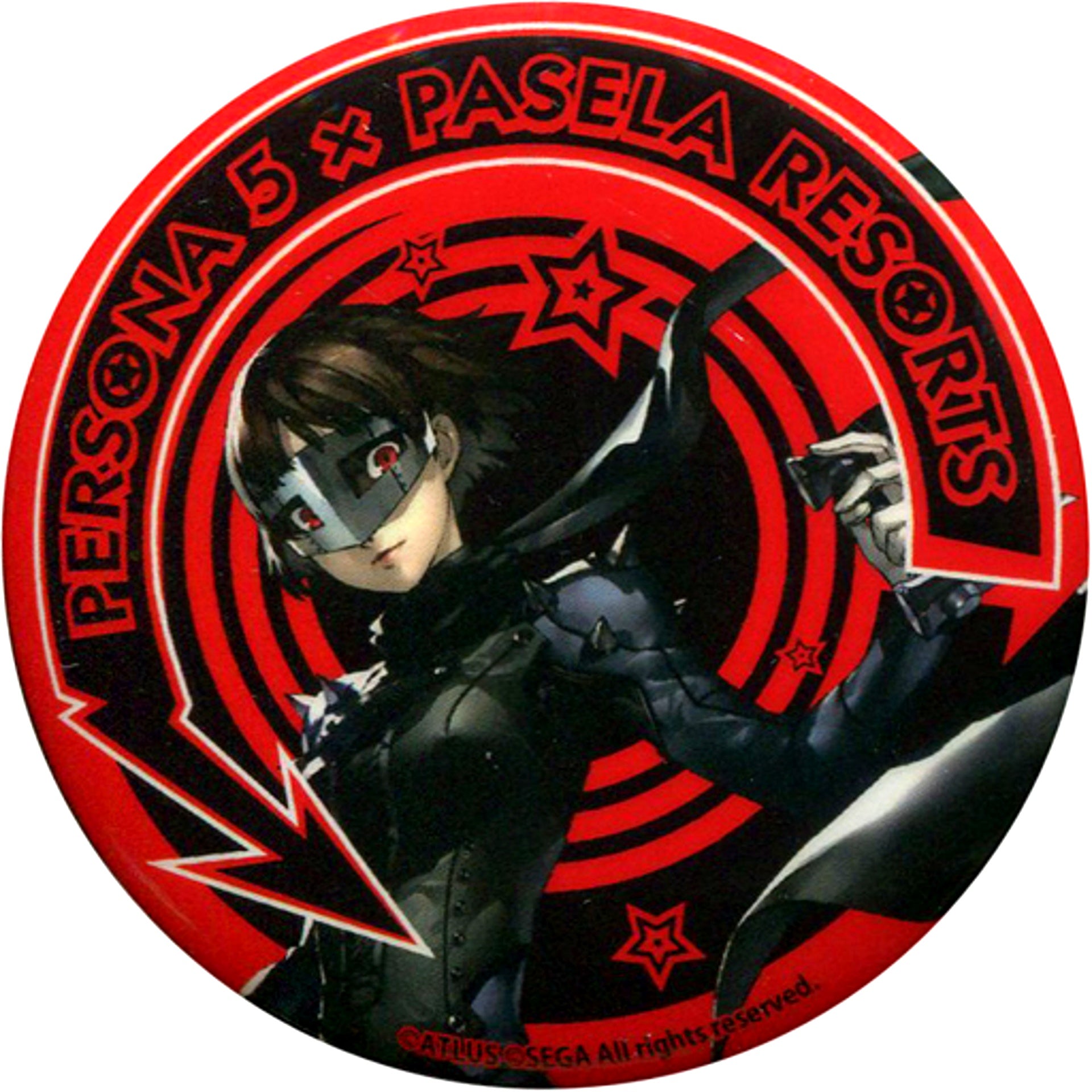 Makoto Niijima Queen Persona 5 Original Button Menu Order Bonus PASELA RESORTS [USED]