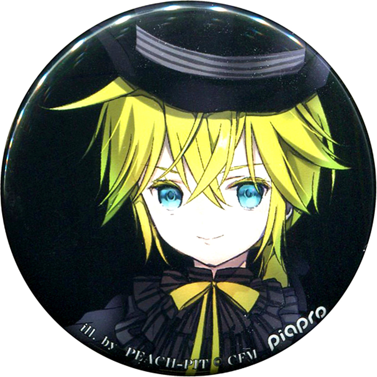 Len Kagamine Vocaloid Hatsune Miku Shibuya Marui x Vocaloid Vampire Fes Trading Button [USED]