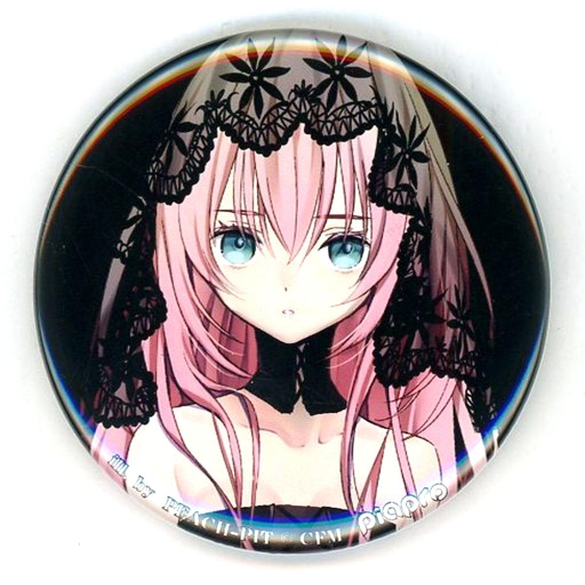 Luka Megurine Vocaloid Hatsune Miku Shibuya Marui x Vocaloid Vampire Fes Trading Button [USED]