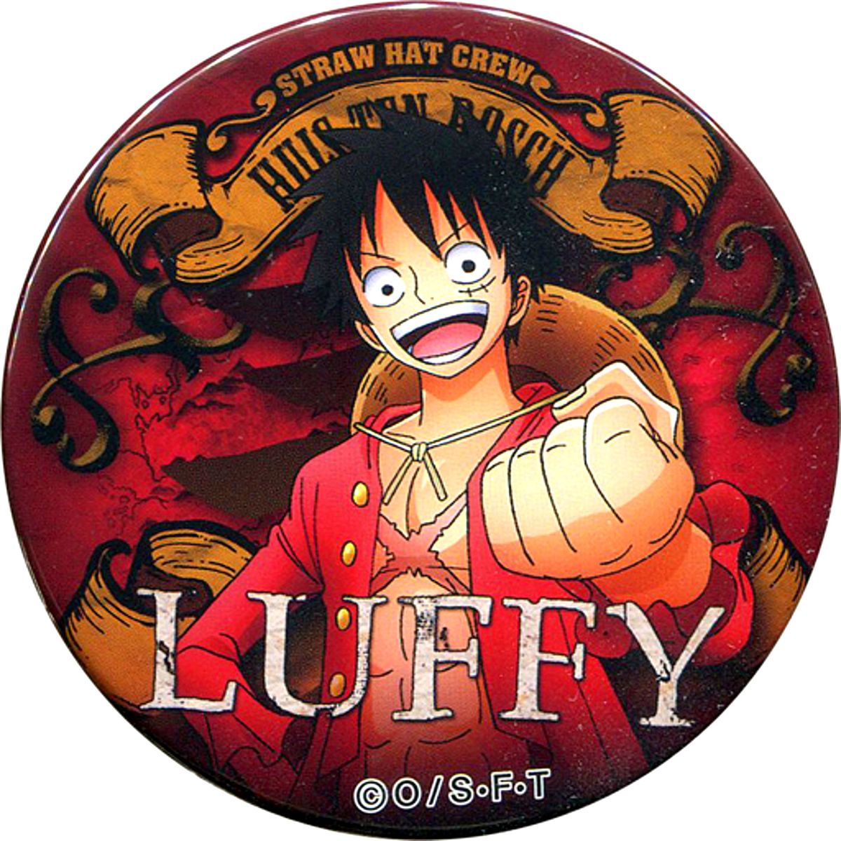 Monkey D. Luffy One Piece Yakara Button Huis ten Bosch Limited [USED]
