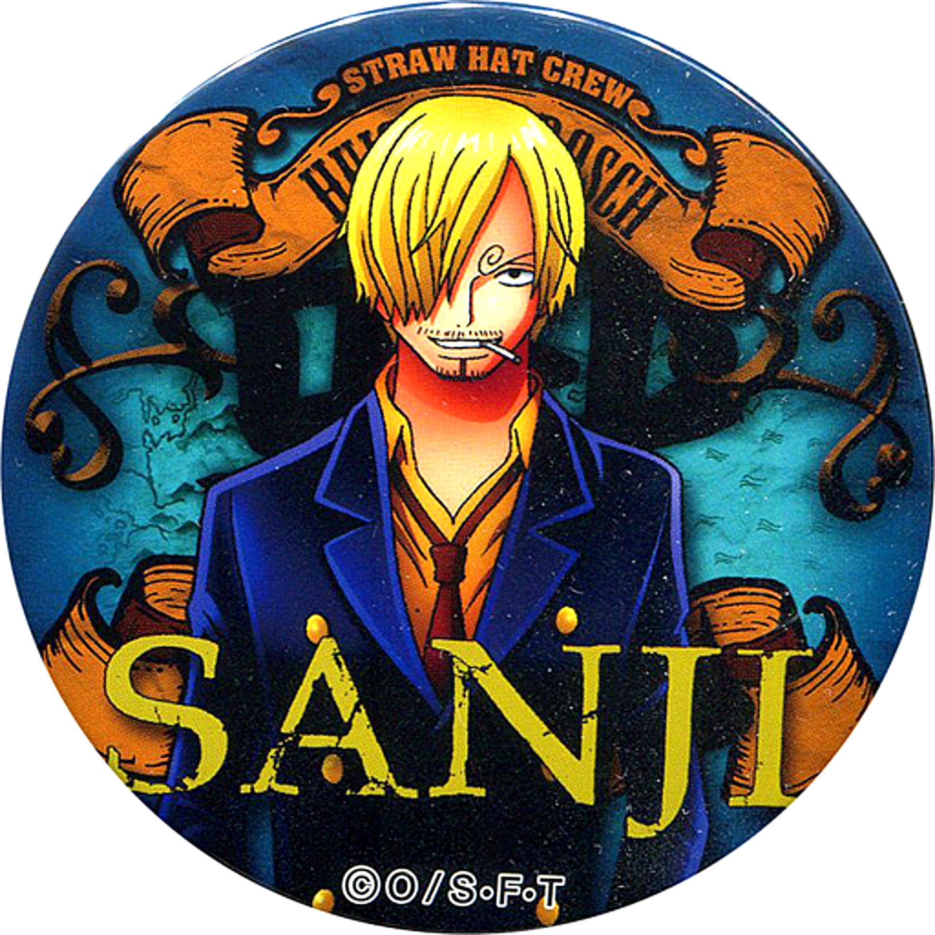 Sanji One Piece Yakara Button Huis Ten Bosch Ltd [USED]