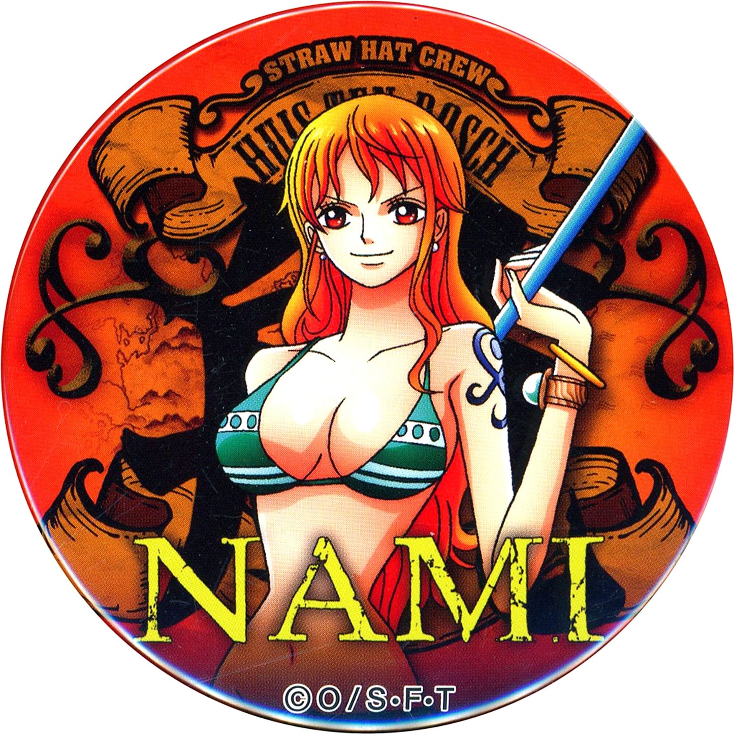 Nami One Piece Yakara Button Huis Ten Bosch Ltd [USED]