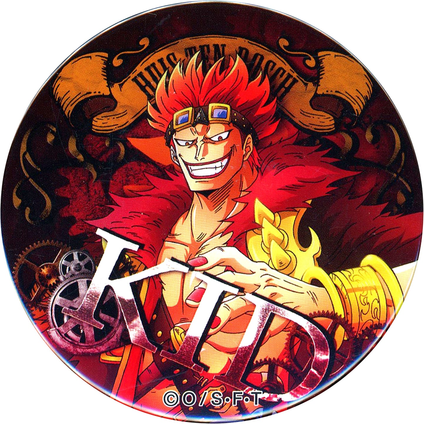 Eustass Kid One Piece Yakara Button Huis Ten Bosch Ltd [USED]