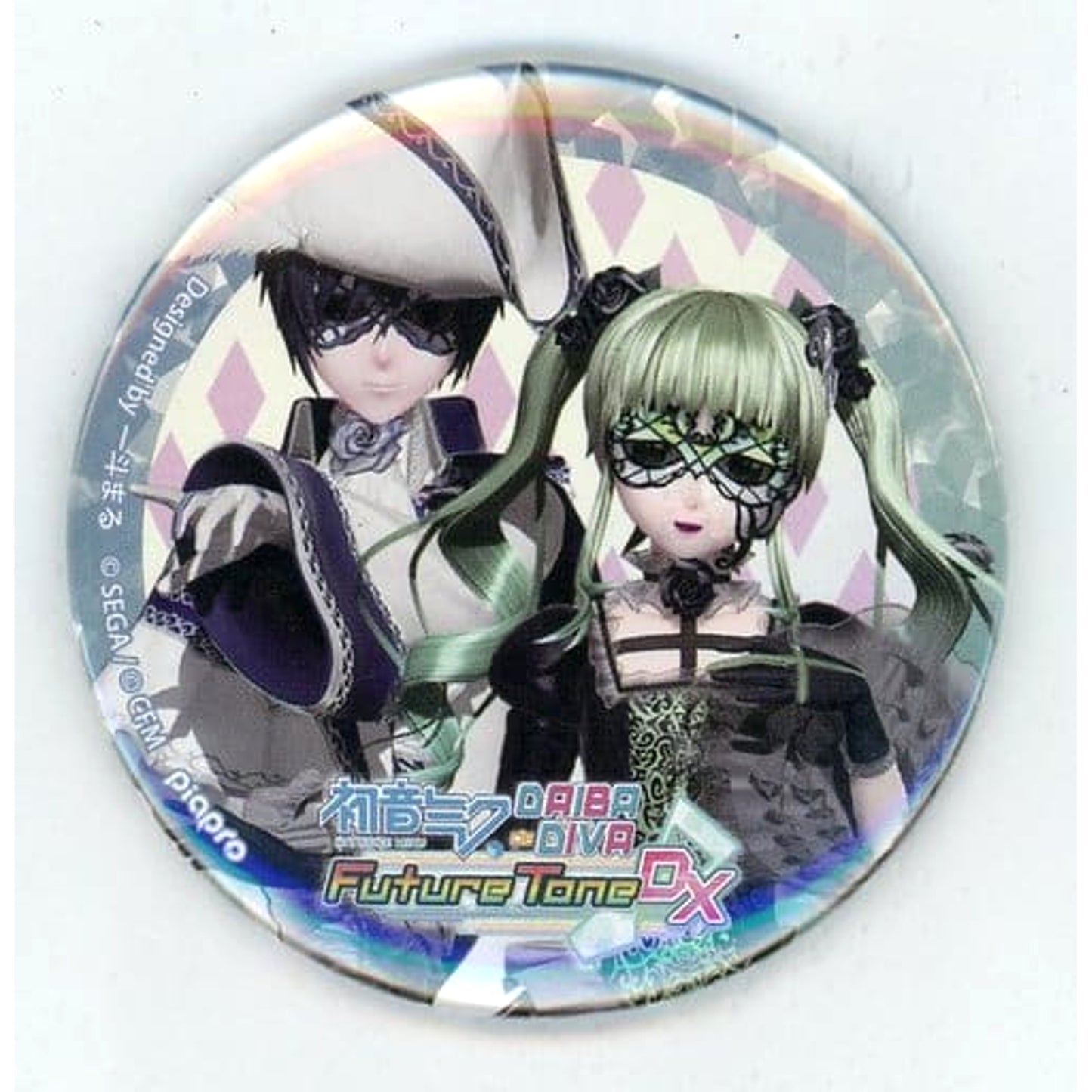 VOCALOID Miku KAITO Can Badge Vol.1 Daiba De Diva Future Tone DX Limited Buttons [USED]