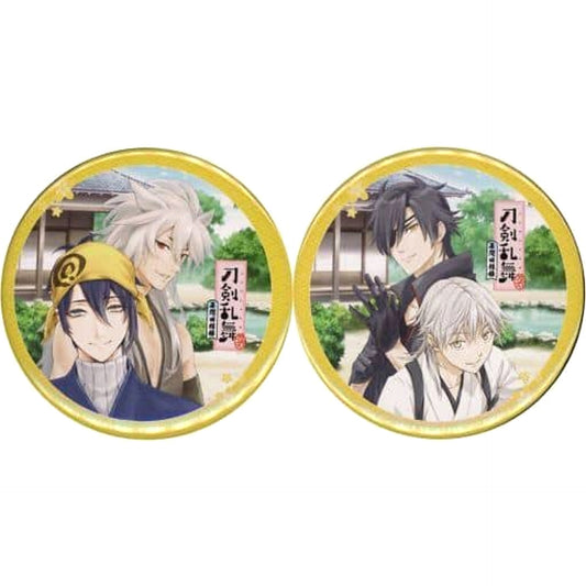 Touken Ranbu: Hanamaru Makuai Kaisouroku Mikazuki Munechika & Others Can Badge Toranoana Limited Blu-ray/DVD Purchase Benefits Set of 2 Buttons [USED]