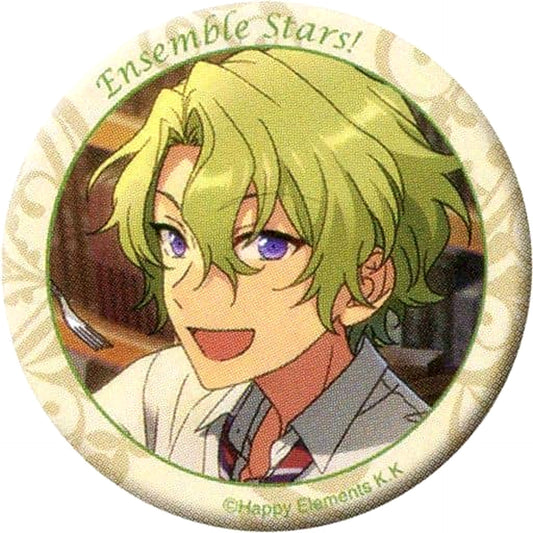 Hiyori Tomoe White Outside & Background Inside Ensemble Stars! Chara Badge Collection Ver.Eve [USED]
