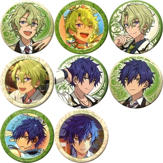 Hiyori Tomoe & Others Ensemble Stars! All 8 Types Set Chara Badge Collection Ver.Eve [USED]