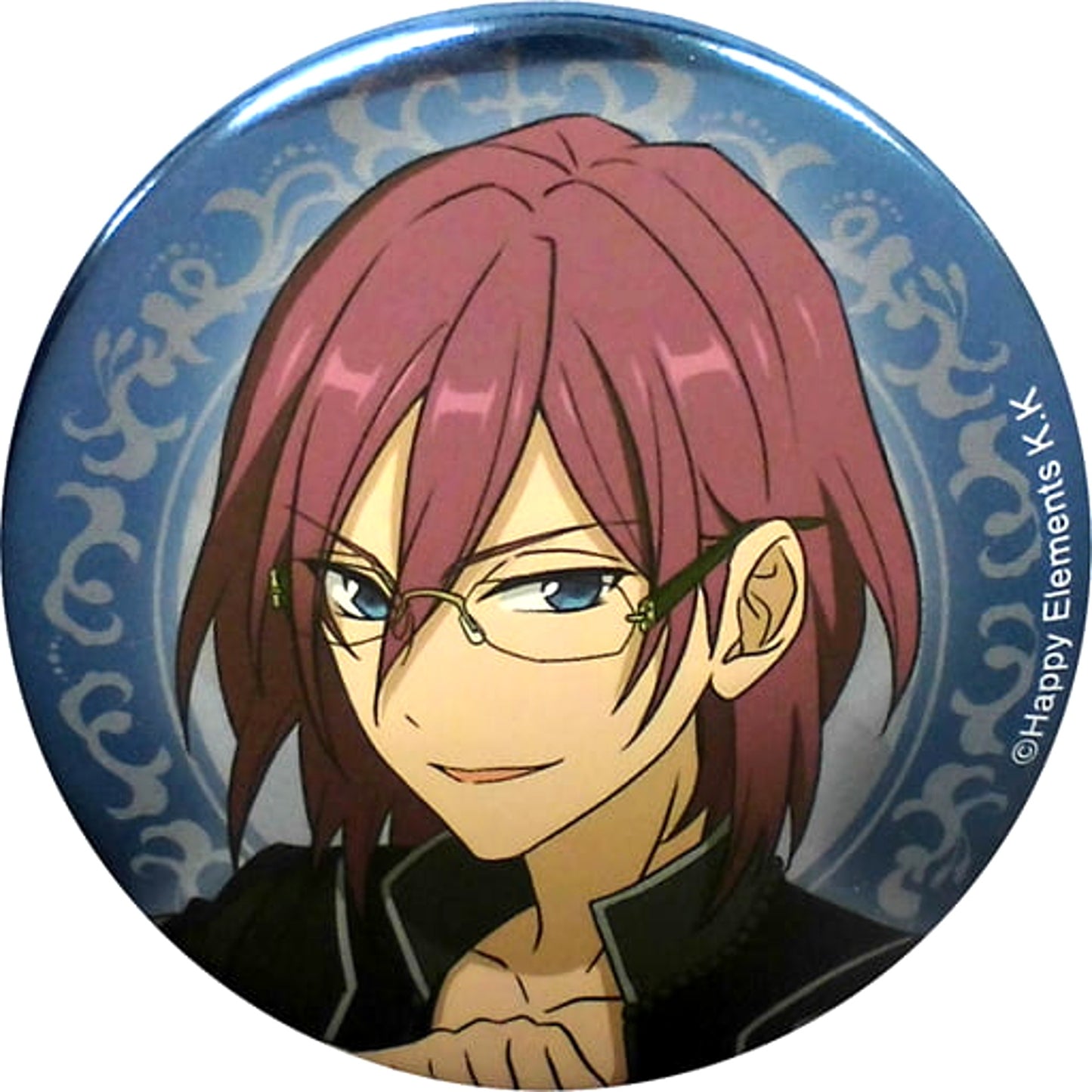Ensemble Stars! Ibara Saegusa Black Clothing Character Badge Collection Ver.Adam Buttons [USED]