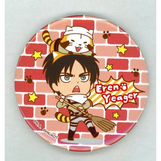 Raccoon Rascal X Attack on Titan Ellen Yeager Can Badge Buttons [USED]