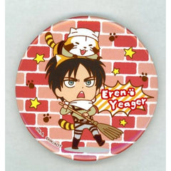 Raccoon Rascal X Attack on Titan Ellen Yeager Can Badge Buttons [USED]