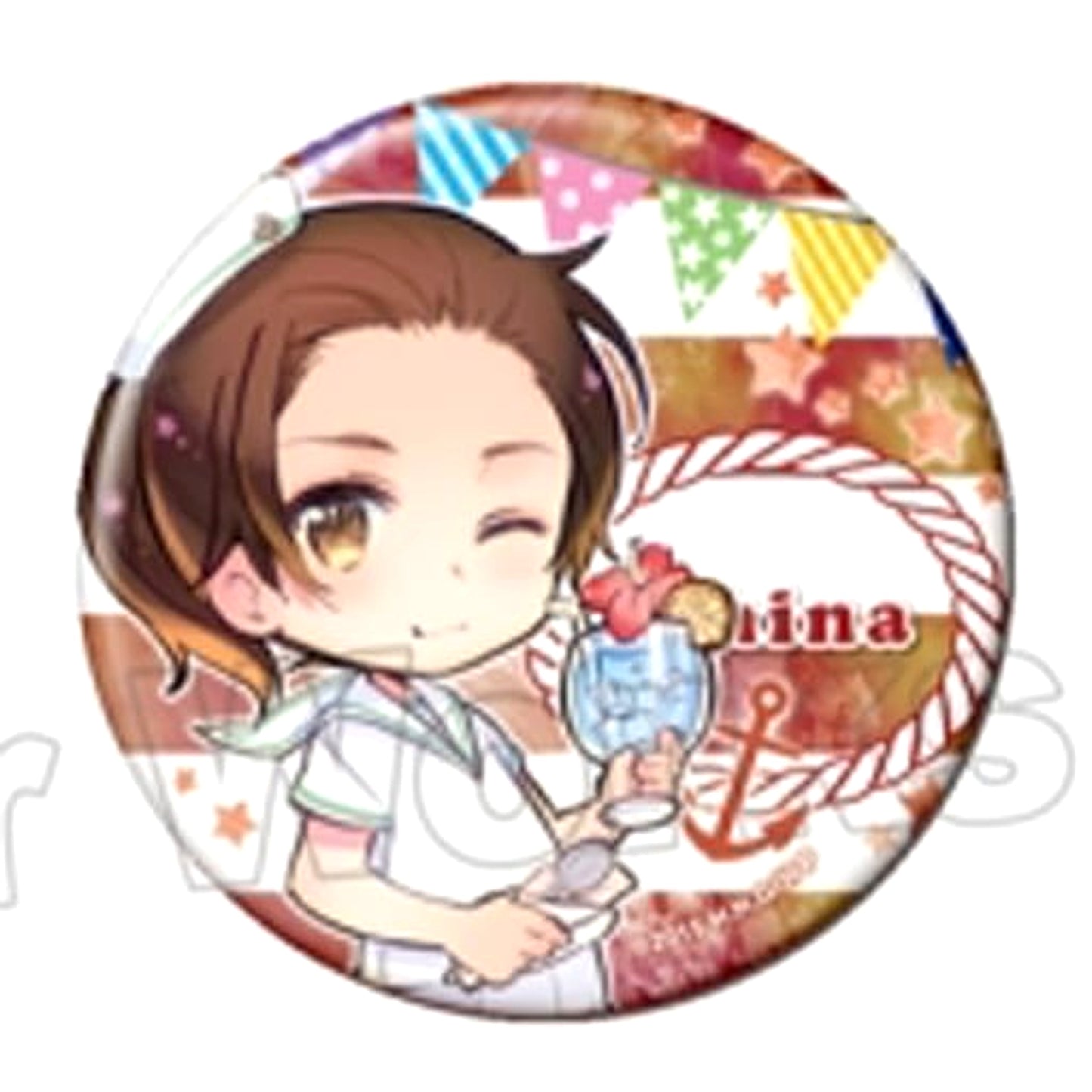 Hetalia The World Twinkle China Can Badge Collection Buttons [USED]