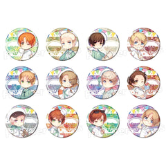 Hetalia The World Twinkle Italy & Others Can Badge Collection All 12 Types Set Buttons [USED]