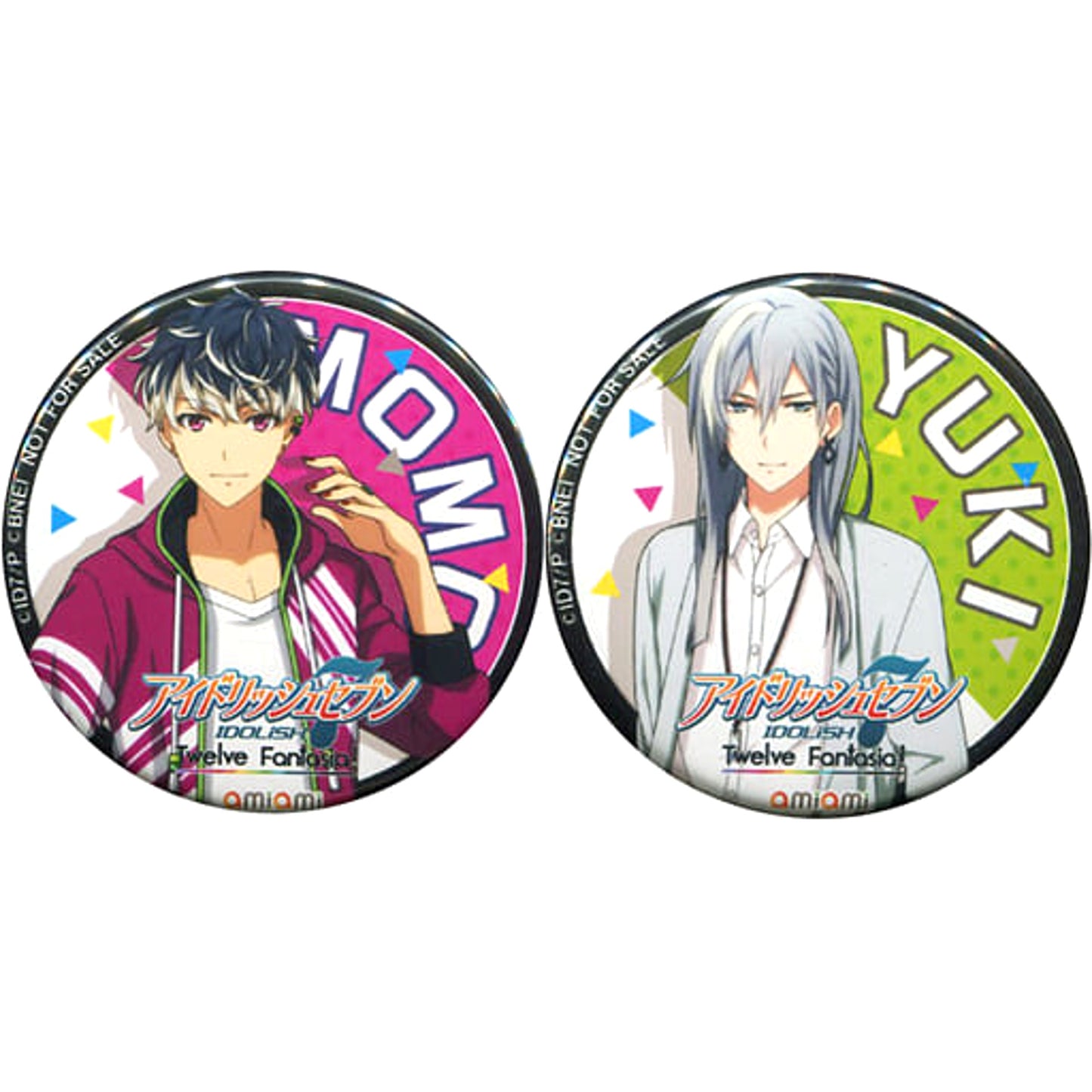 Momo Yuki Re:vale IDOLiSH7 Twelve Fantasia! Set of 2 44mm Button amiami Limited PS Vita Software Purchase Bonus [USED]