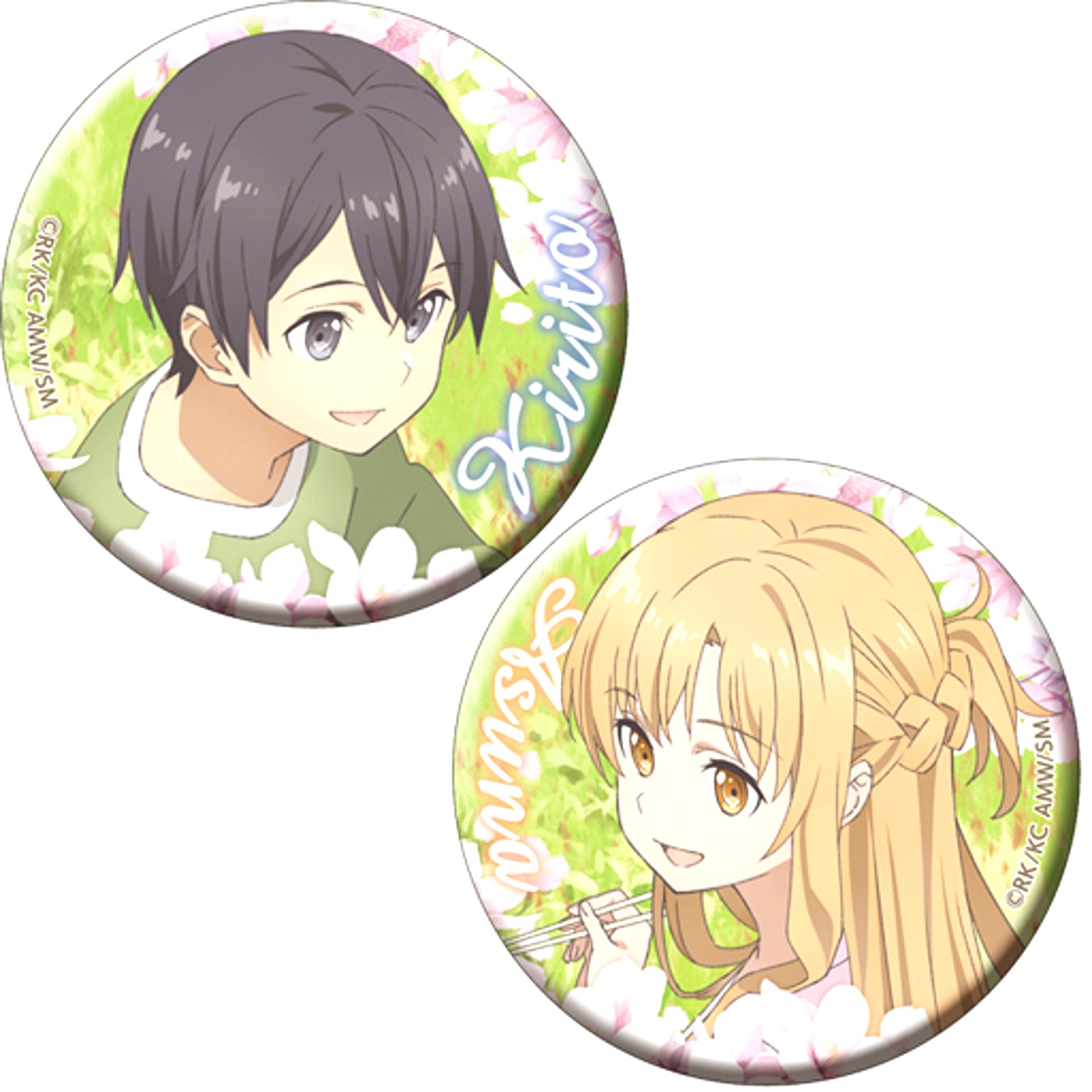 Kirito & Asuna Sword Art Online The Movie Ordinal Scale Button Set of 2 [USED]