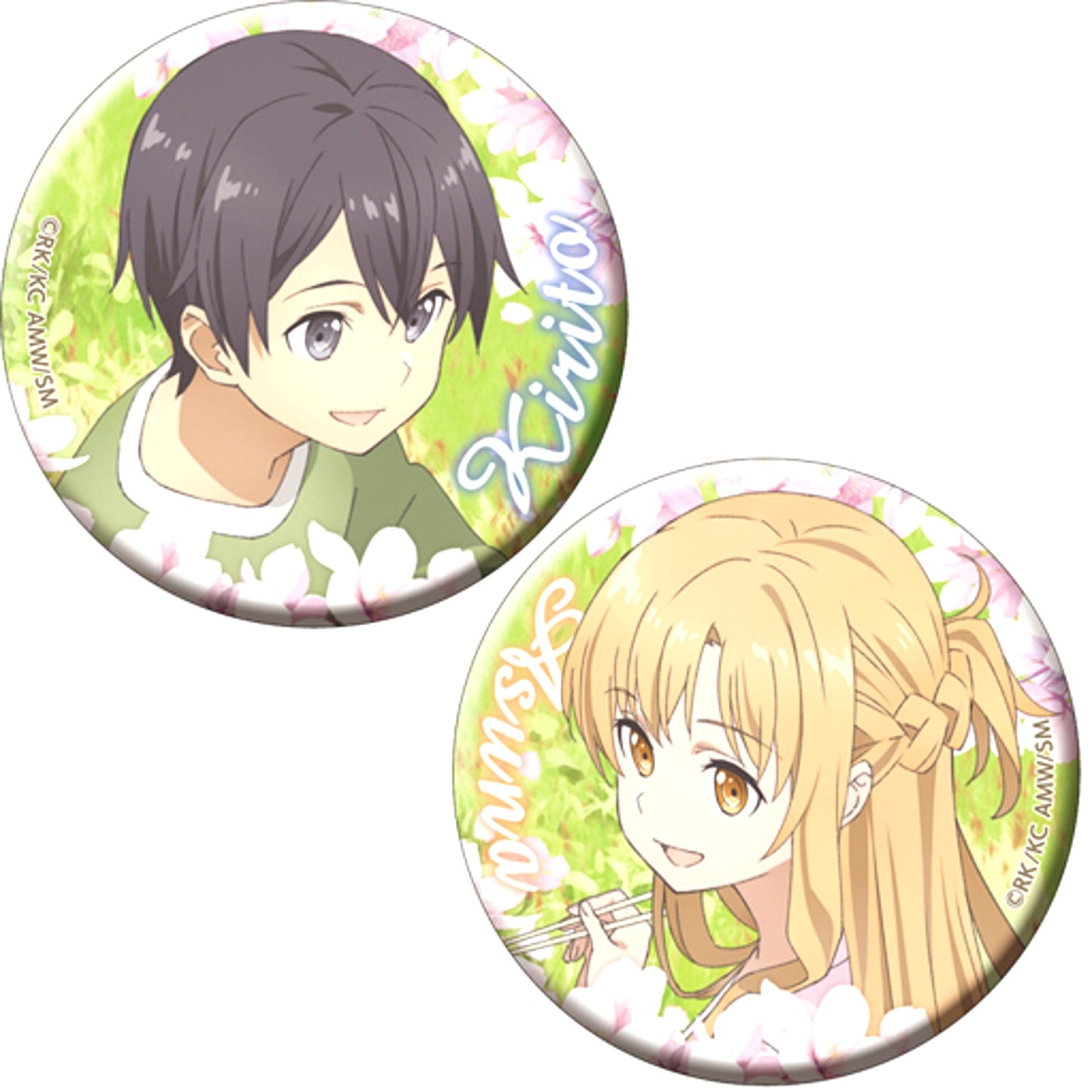 Kirito & Asuna Sword Art Online The Movie Ordinal Scale Button Set of 2 [USED]
