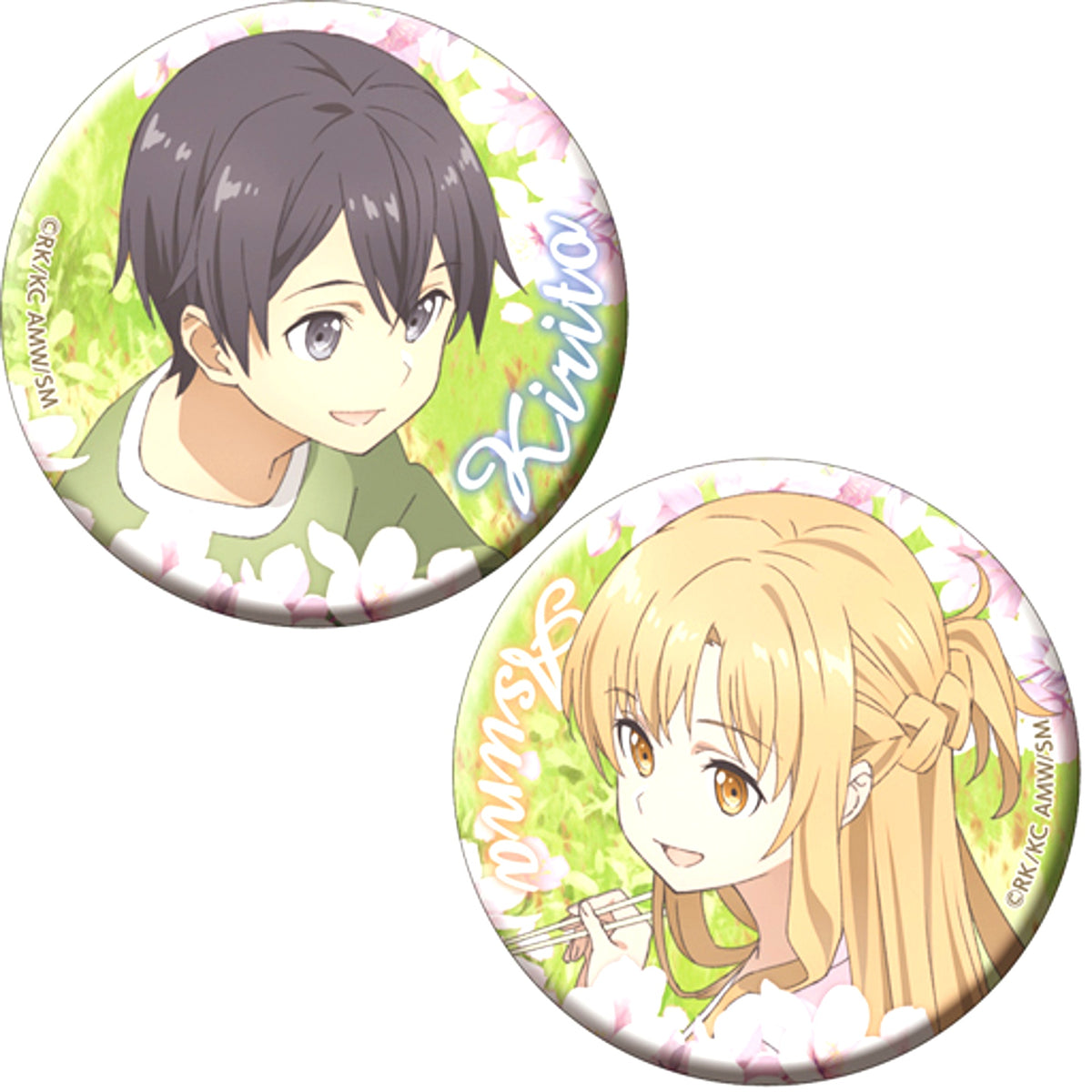 Kirito & Asuna Sword Art Online The Movie Ordinal Scale Button Set of 2 [USED]