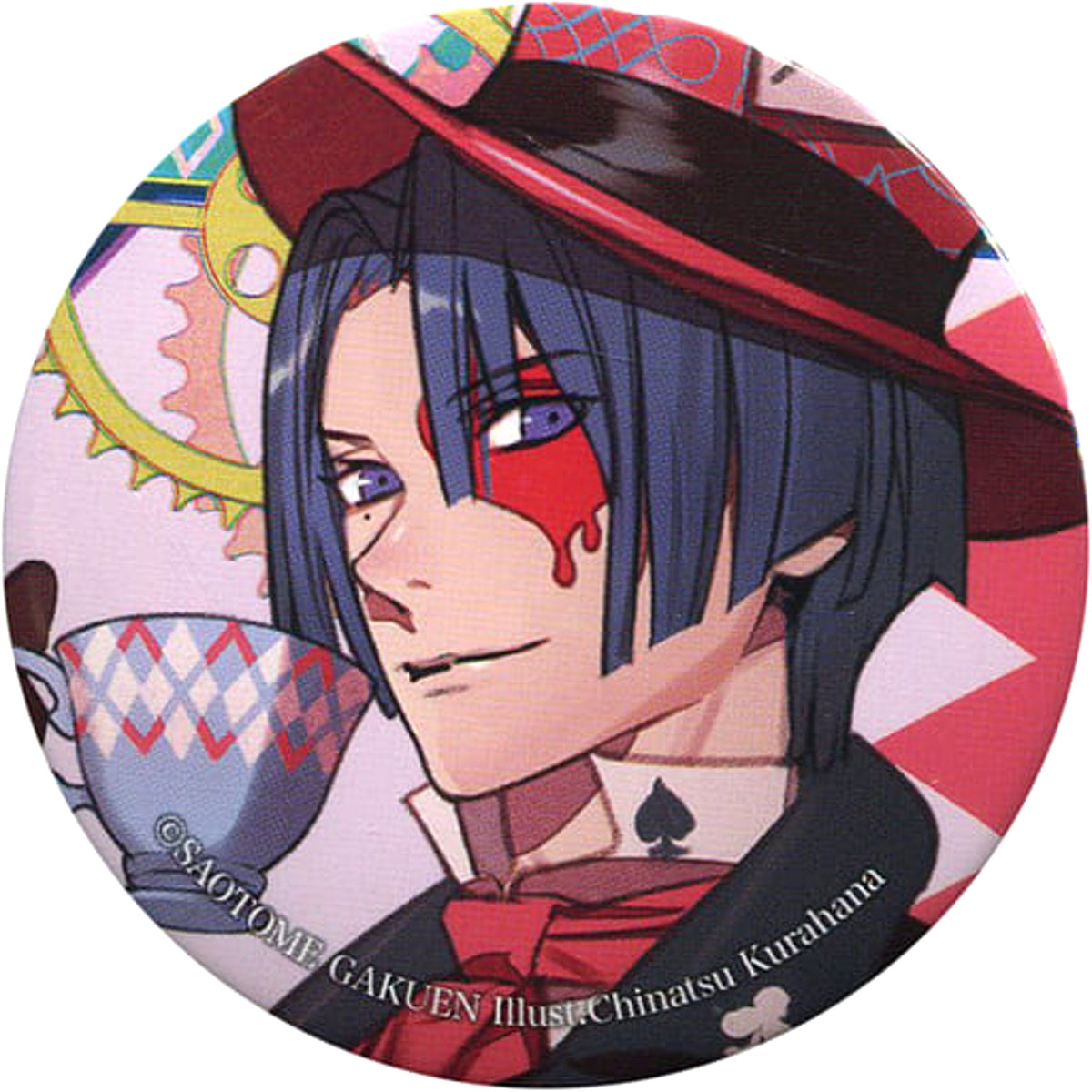 Uta no Prince Sama Masato Hijirikawa As Hatter Trading Can Badge Shining Masterpiece Show Special Exhibition Limited Buttons [USED]