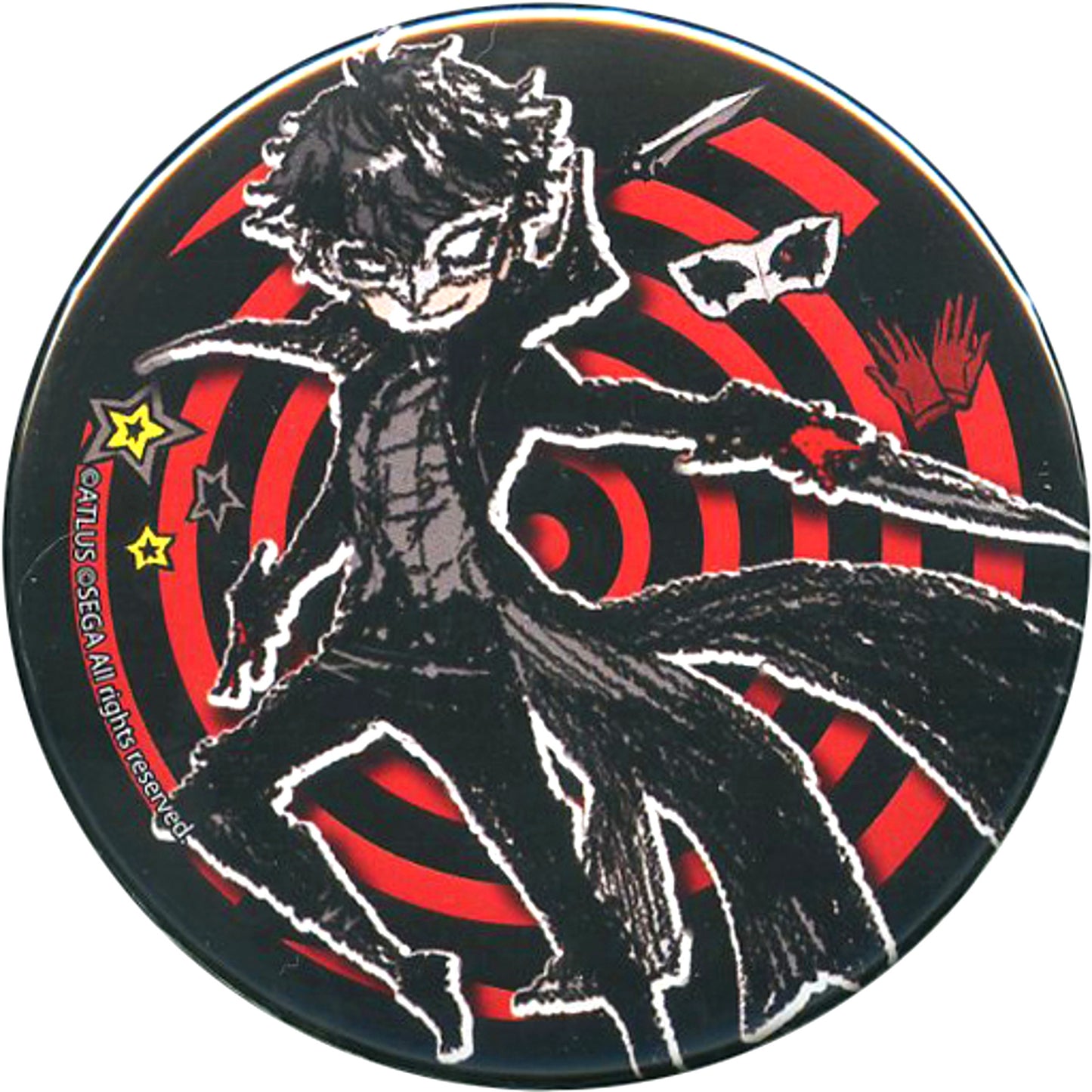 Protagonist Persona 5 GraffArt Design Button [USED]