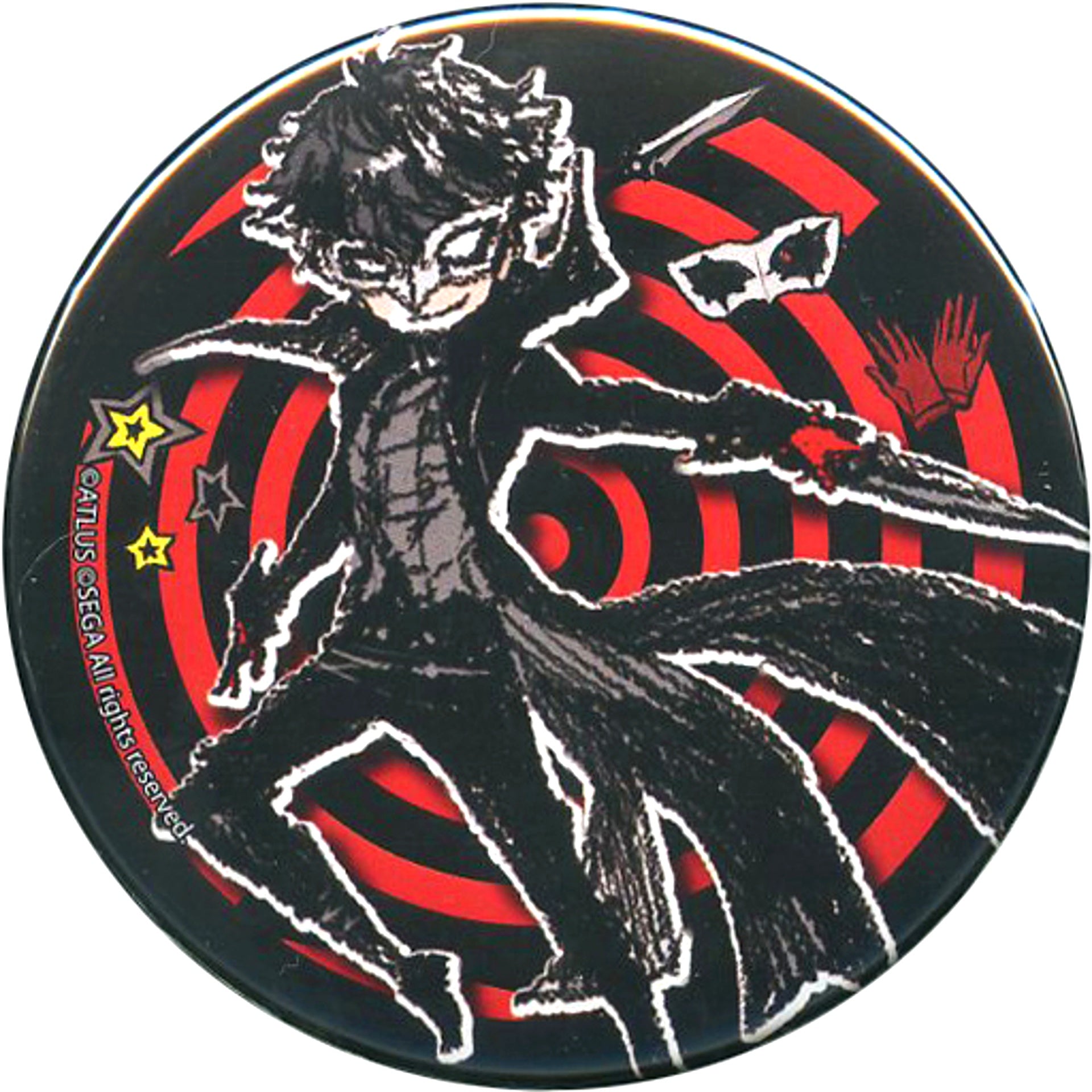 Protagonist Persona 5 GraffArt Design Button [USED]