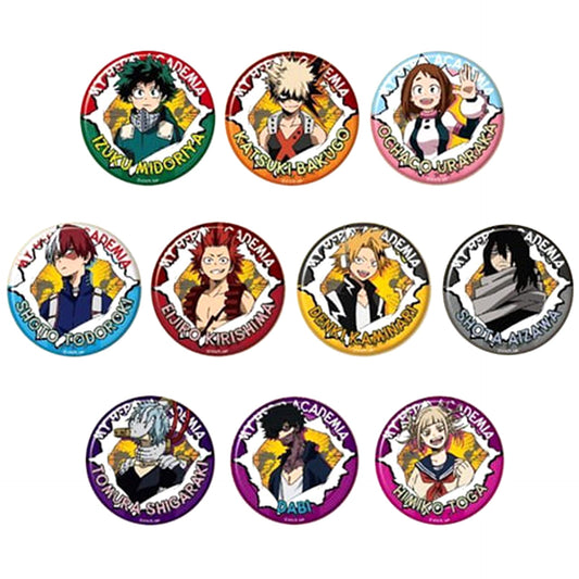 My Hero Academia Katsuki Bakugo & Others All 10 Types Set Button [USED]