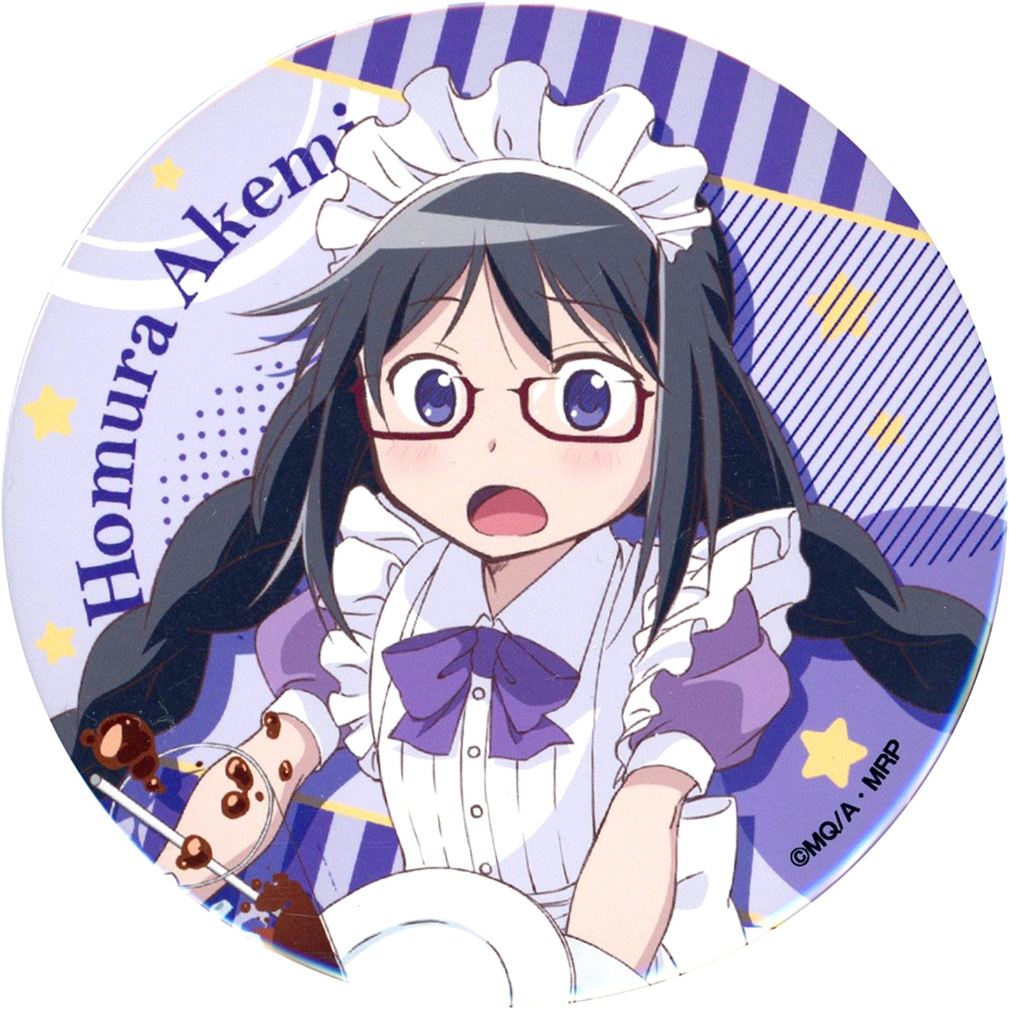 Homura Akemi Sega Collabo Cafe Magia Record Puella Magi Madoka Magica Side Story Button B [USED]